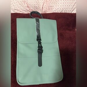 NWT Rains Haze Mini Backpack with magnetic flap closure with back pocket